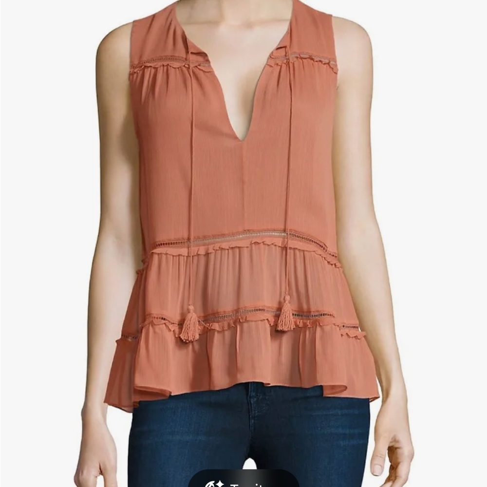 Alice + Olivia coral tank top